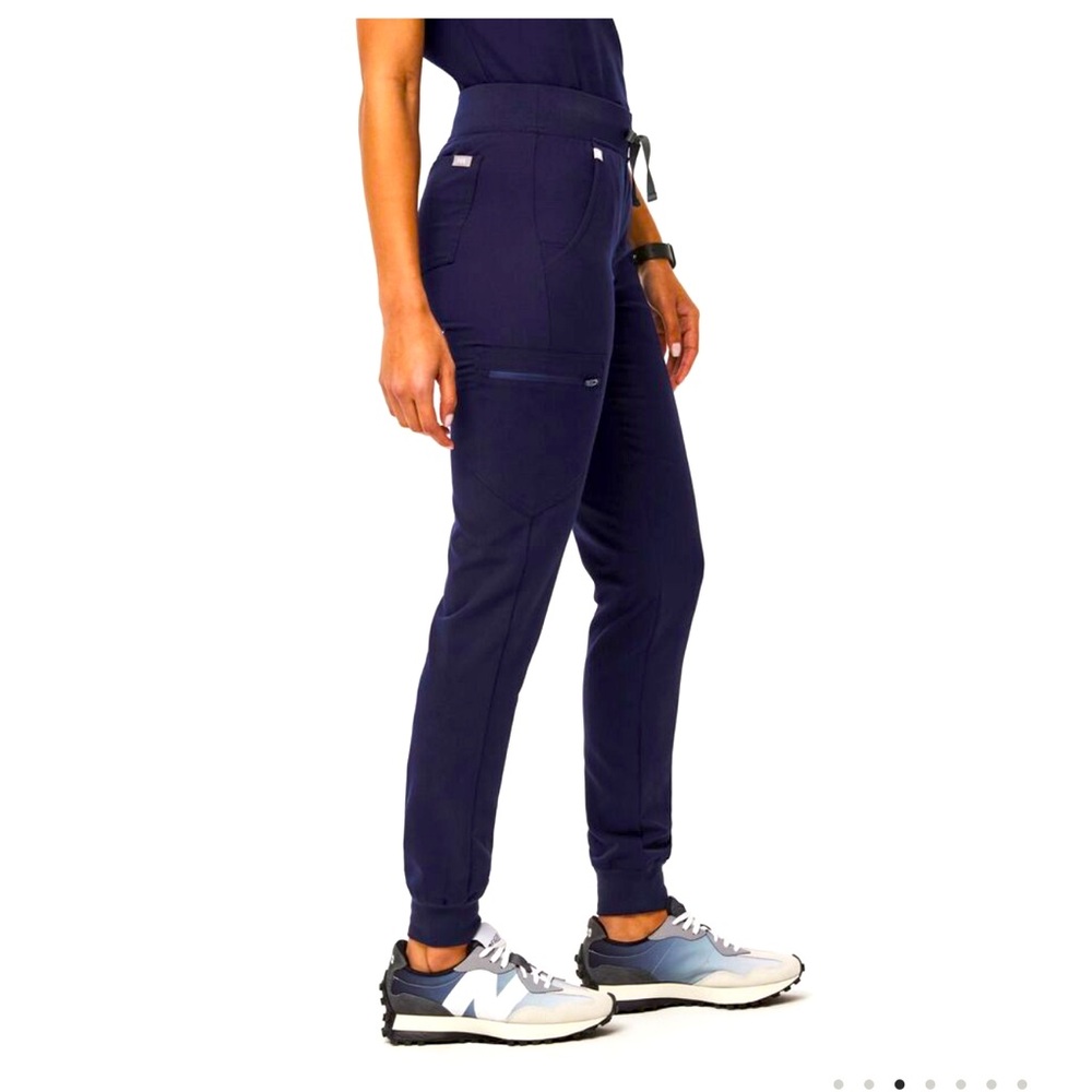 Figs Scrubs Navy Zamora Jogger Scrub Pants - Size Large